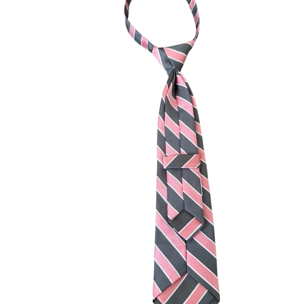 Striped coral and Gray Necktie boys 2T-5T Easter Gymboree